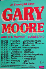 Original 1990 Gary Moore German Concert Posters